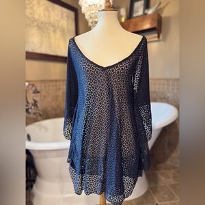 Jessica Simpson Black Swim Coverup medium